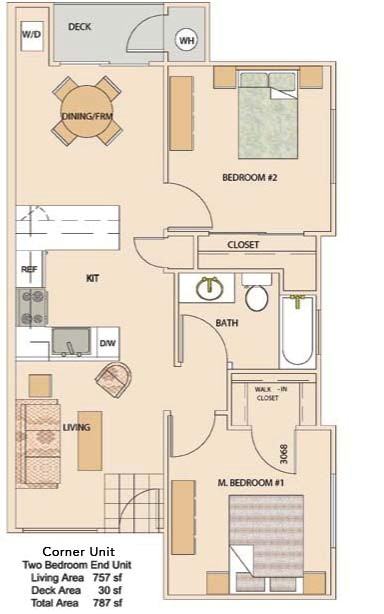Corner Unit Floor Plan Corner Unit
Interior Floor Plan